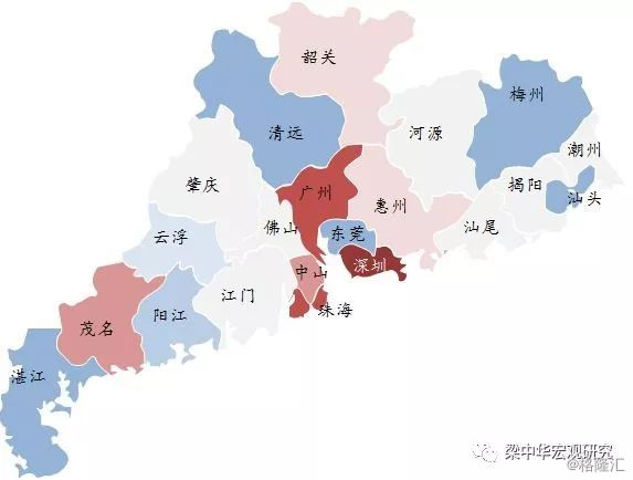 根据广东省已公布的数据,人口流入的城市基本分布在