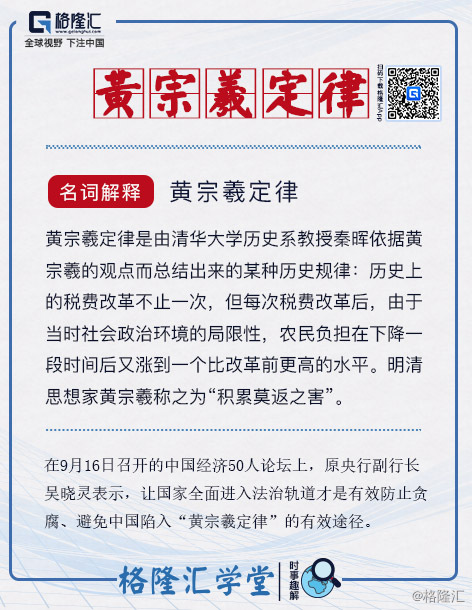 时事趣解系列(109)| 名词解释:黄宗羲定律