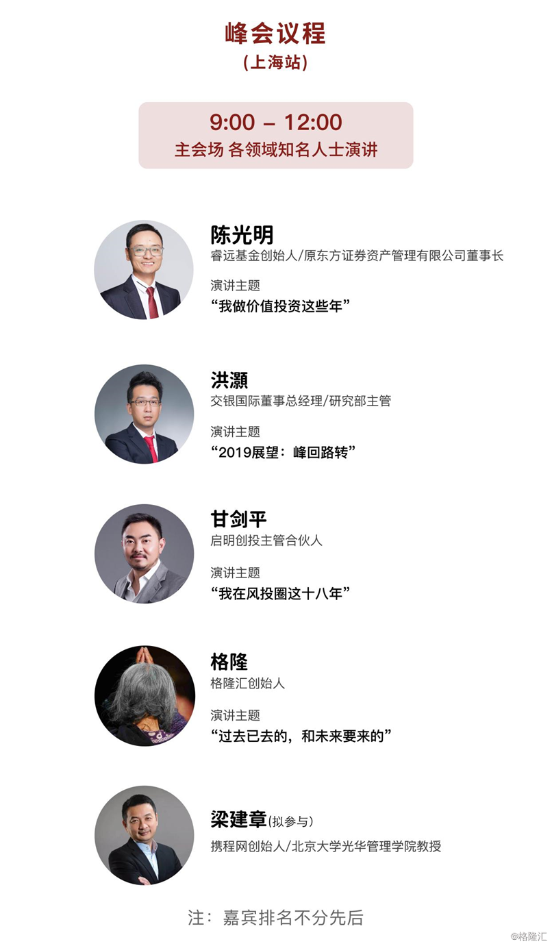 启明创投主管合伙人甘剑平,格隆汇创始人陈守红(金融学博士,藏文名