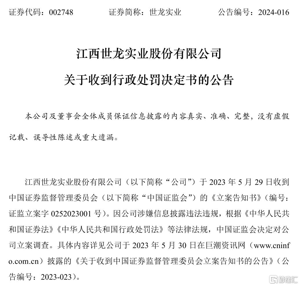 世龙实业 处罚决定书.png