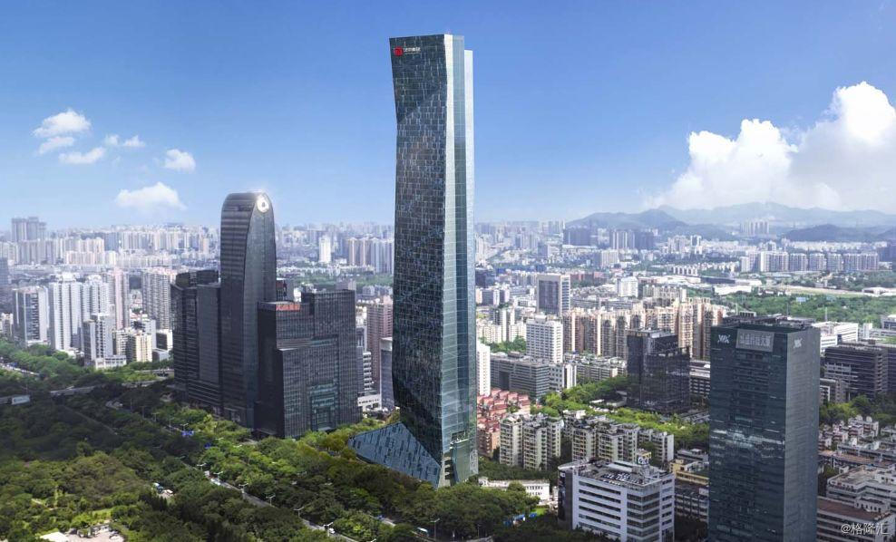 深南大道旁汉京中心350米亚洲最高全钢结构建筑88万㎡